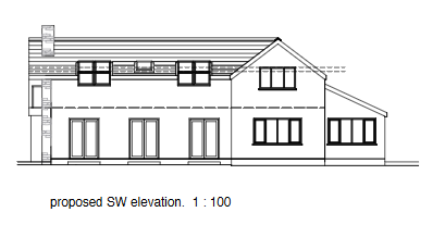 PA20/00542 PROPOSED Elevation SW PA20/00542 PROPOSED Elevation SW